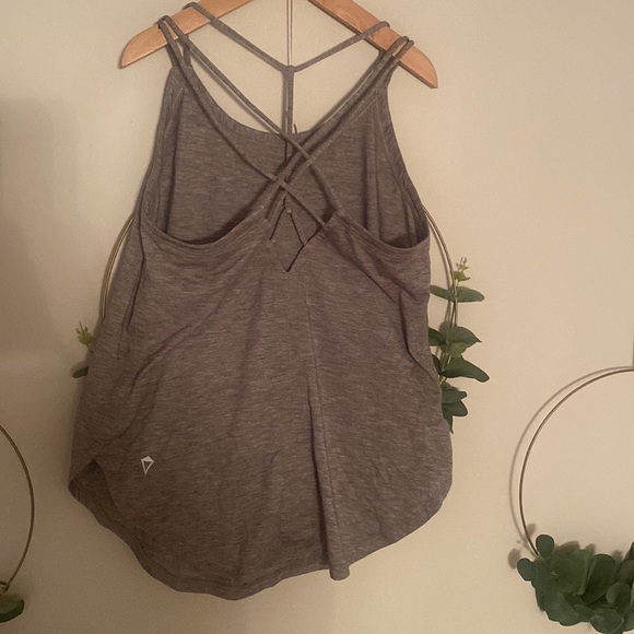 Ivivva Lululemon Serene Heart Tank grey size 12 tank tops dance yoga athletic - Picture 3 of 12